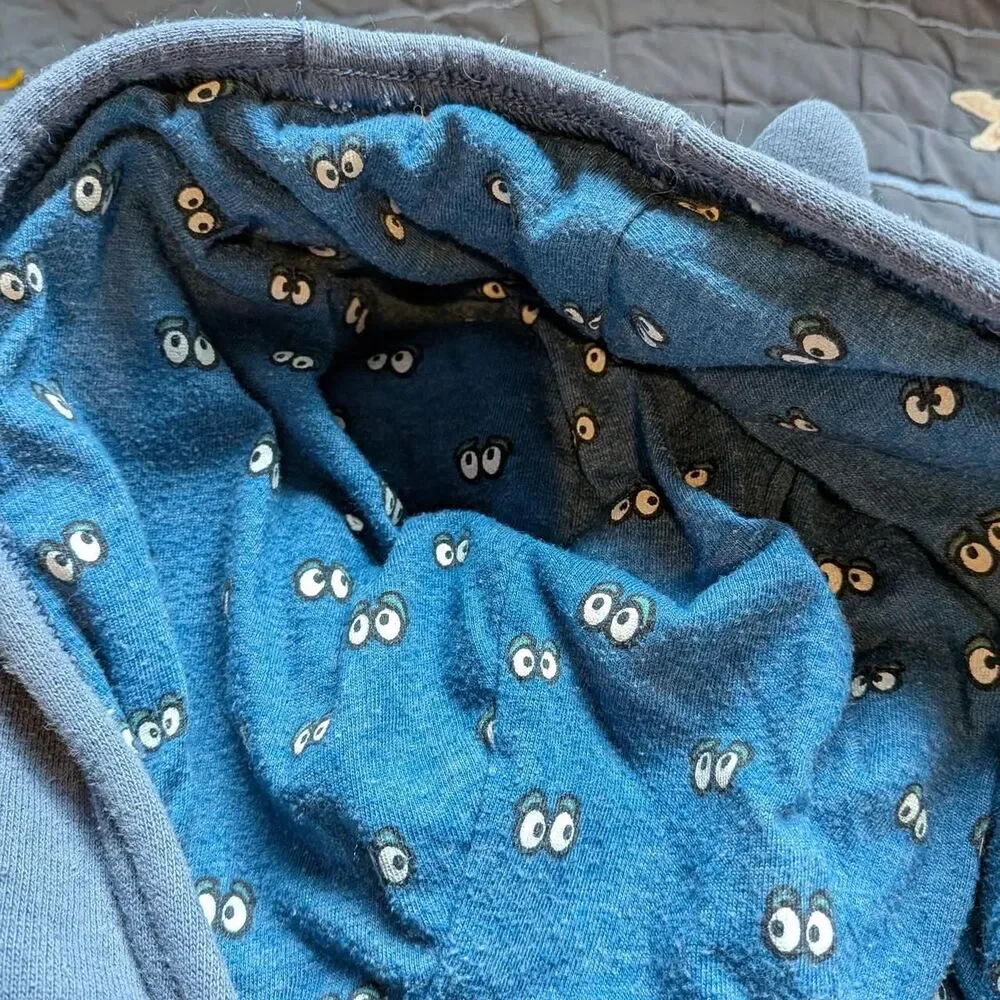 Oshkosh-b-gosh Blue and Navy Monster Hoodie